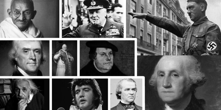 Anët e errëta në personalitetin dhe karrierën e disa personazheve kyç të historisë, nga Hitleri te Churchill, nga Martin Luteri te Albert Einstein, etj.