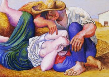 Pablo Picasso skaliti në pikturë “Fshatarët duke fjetur”, këtë prehjen të kurmeve pas dalldisë së epshit