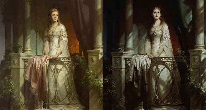 Dy Xhulietat e idealizuara të piktorit britanik, Thomas Francis Dicksee (1819–1895)