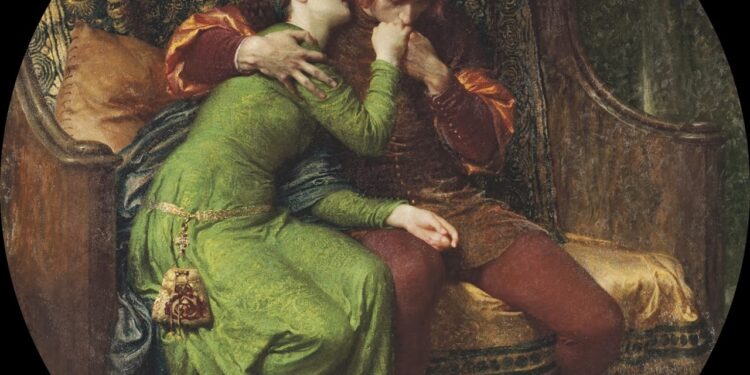 Sir Frank Bernard Dicksee fisniku viktorian i pikturës, peneli që jetësoi në tablo histori dhe legjenda