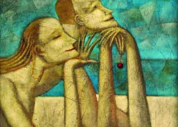 Andrey Aranyshev, piktori abstrakt rus, “karakteret” e tij janë prej drite dhe mendimi