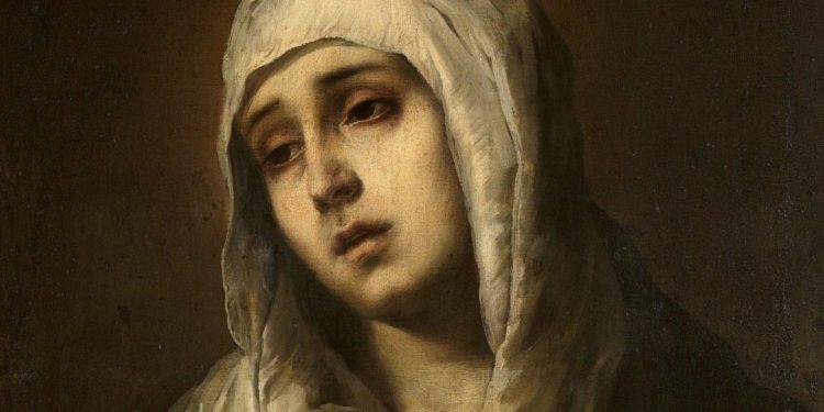 “Nënë Dolores” një Mari e Virgjër, që e shenjtëron akti i hyjlindëses, dhimbja dhe trishtimi