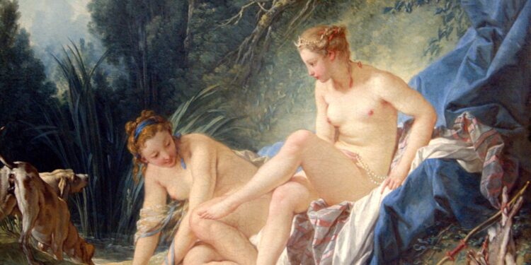 François Boucher, idiliku i pikturës epshore mbi temat klasike, alegoritë dekorative dhe baritoreske