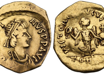 Monedh floriri e Justin I, një faqe e historisë ilire e gdhendur në metal