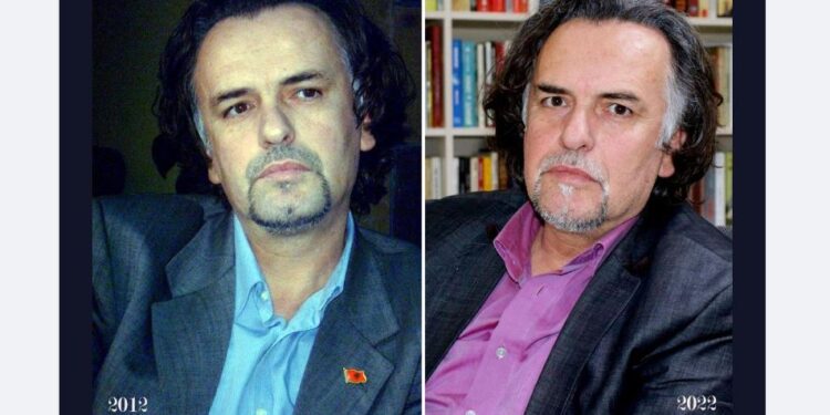 Albert Vataj: Dhjetë vite n’dy foto, pa mujt me ndryshu kurgja, pa guxu me rrok njat liri qi tjetërsimi ma ofron si nji shpërblim