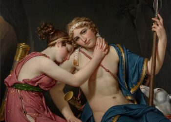 Jacques-Louis David, piktori kryesor neoklasik, kanavacat monumentale të të cilit ishin triumfi i fundit i pikturës tradicionale të historisë