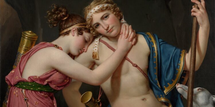 Jacques-Louis David, piktori kryesor neoklasik, kanavacat monumentale të të cilit ishin triumfi i fundit i pikturës tradicionale të historisë