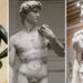 Tre Davidë, një legjendë, nga tre mjeshtra e Rilindjes së Artë italiane, Donatello, Michelangelo dhe Bernini