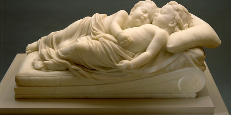 “Fëmijët që flenë”, kryevepra e William Henry Rinehart, klasikut të fundit të skulpturës amerikane