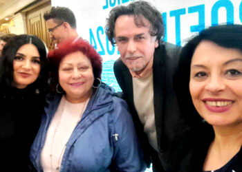 Me magjepsësen, Dasara Xhangollin, të hareshmen, Rozeta Kreste dhe të talentuaren e kumbimit poetik, Anila Toto