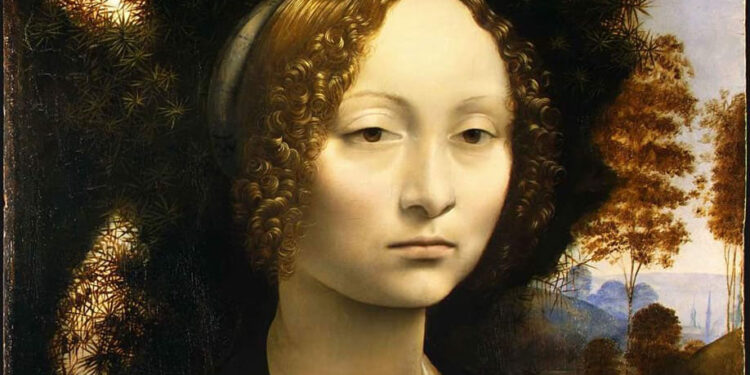 Gjenevra de ‘Benci, shprehja e mermertë e një shpirti të trazuar, sprova e parë e Leonardo da Vinçit
