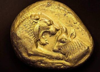 Monedha e parë e arit e vërtetë në botë, prezantuar nga lidianët nën Mbretin Croesus