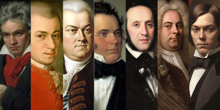 Fridrih Niçe për gjenitë e muzikës, Bethoven, Mozart, Sebastian Bah, Hendel, Franc Shubert, Feliks Mendelson dhe Robert Shuman