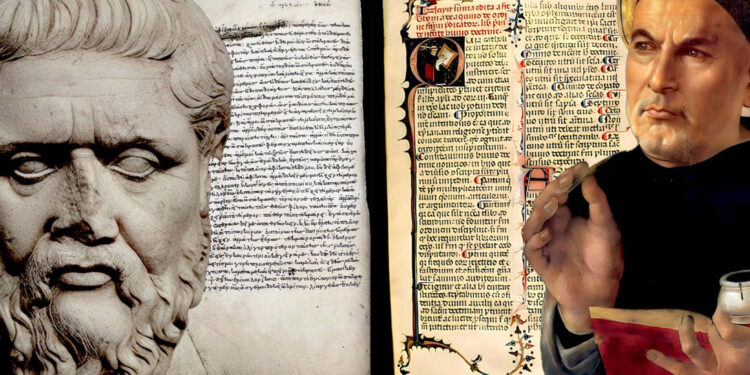 Bertrand Russell shpjegon se cili është ndryshimi midis filozofisë antike dhe mesjetare?