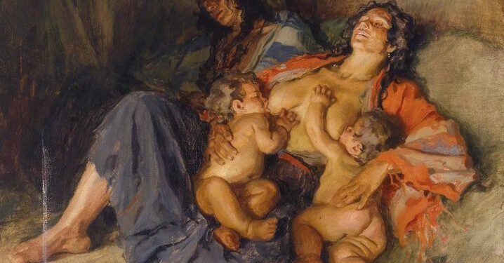 “Cigania me dy fëmijët e saj”, triumfi i jetës në gjoksin e një nëne