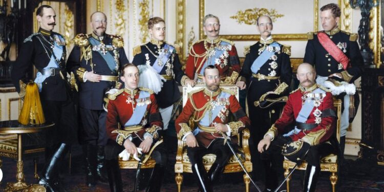 Londër, 20 Maj 1910. Nëntë mbretër në Buckingham Palace për funeralin e Eduardit VII