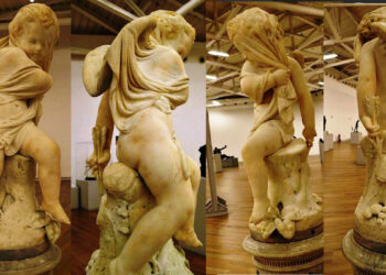 Një engjëll i skalitur me daltë, frymë dhe përjetim, nga mjeshtri italian, Antonio Rosetti