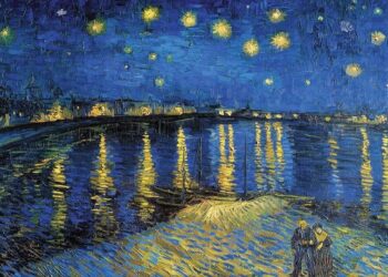 “Nata me yje”, Vincent van Gogh: “Shpesh më duket se nata është me ngjyra edhe më të pasura se dita.”