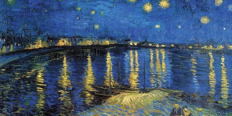 “Nata me yje”, Vincent van Gogh: “Shpesh më duket se nata është me ngjyra edhe më të pasura se dita.”