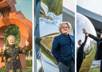 Tre artistët fitues të Bienales, Alfred Mirashi – Milot, Helidon Xhixha dhe Fu Zhongwang, dhurojnë veprat e tyre Muzeut të Artit të Wuhan, Kinë