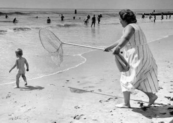 Ai nuk është peshk, por ajo beson se vetëm me rrjetë mund ta zërë