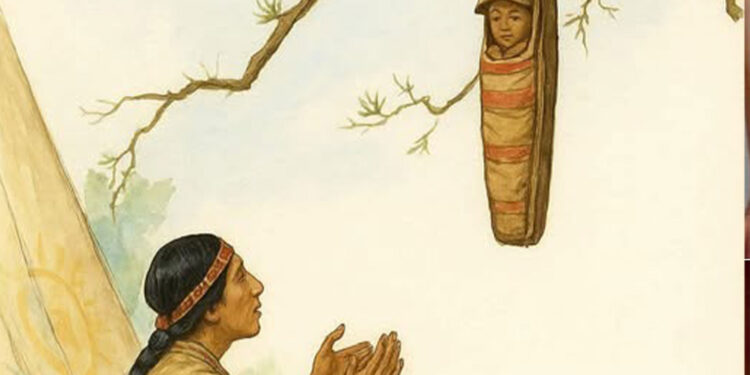 Djepi në pemë dhe historia e vërtetë e një ninulle që lindi nga dashuria dhe urtësia e një nëne indigjene