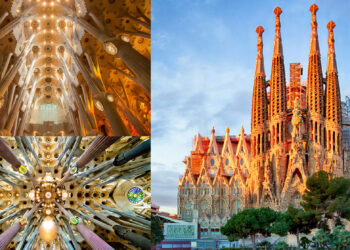 La Sagrada Família, tempulli i madhështisë së adhurimit të Zotit, lutja që shtrihet nga toka drejt qiellit