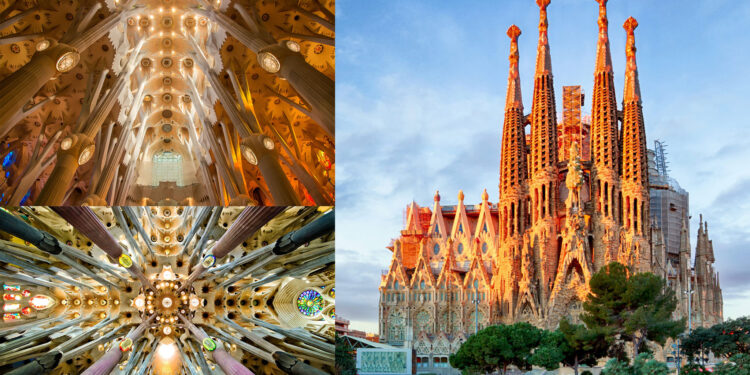 La Sagrada Família, tempulli i madhështisë së adhurimit të Zotit, lutja që shtrihet nga toka drejt qiellit