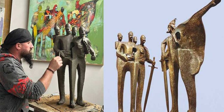 Monumenti i Skënderbeut në Ulqin, skulptura e Sabri Behramaj, puna ndryshe që pritet me refuzim dhe kritika