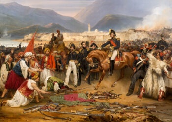 “Dorëzimi i kalasë së Moresë gjeneralit francez, Nicolas Joseph Maison”, historia në pikturë