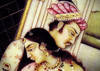 Kama sutra-fragment i nje grafike indiane me episode nga manifestimi i dashurise-Albert Vataj_2