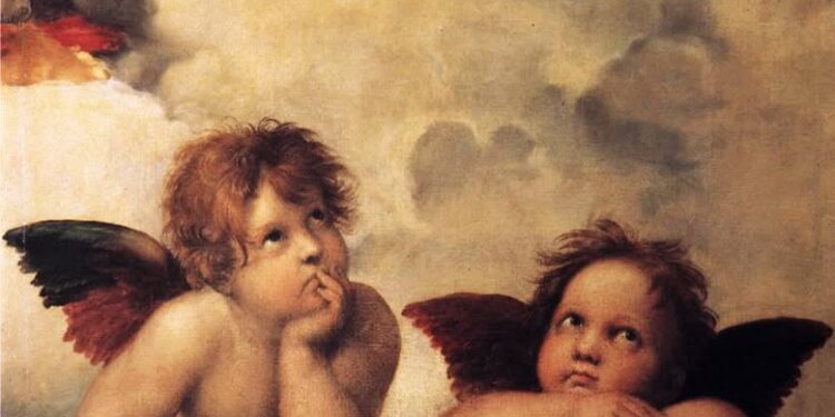 “Sistine Madonna” (1513–1514), kryevepra e Rafael Urbinos (1483–1520) Albert Vataj