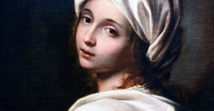 Piktura që mendohet të ketë frymëzuar Shelley-n dhe Stendhal-in është ajo e një gruaje të re, e cila u ekzekutua më 11 shtator 1599 për vrasjen e babait të saj.