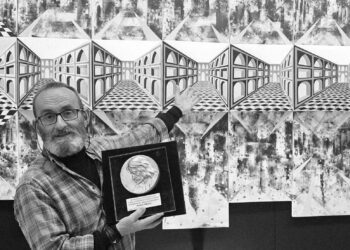 Xhovalin Delia, “Lorenzo i Madhërishëm” i artit shqiptar në Bienalen Ndërkombëtare të Artit Bashkëkohor Firence 2025