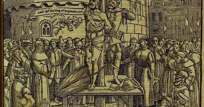 William Tyndale, teologu që u dogj i gjallë në turrën e druve si heretik, se përktheu Biblën në anglisht