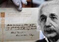 Historia e shënimit të Albert Ajnshtajn lënë si bashkish, që u vlerësua sa një thesar