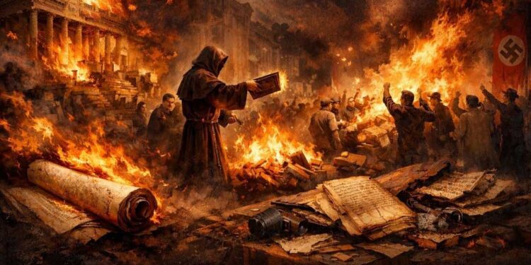 Historia e djegies së librave dhe linçimit të mendimtarëve, kur dija bëhet e frikshme dhe kujtesa shpallet heretike