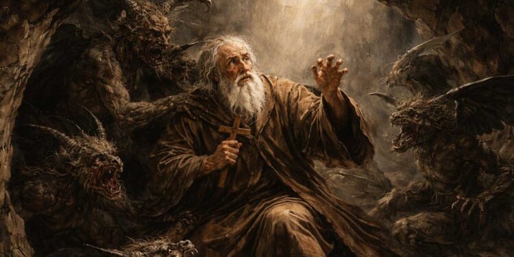 Shën Antoni Abati, udha e gjatë e njeriut në ndeshjen me të keqen, skalitur në shkrimet e shenjta, mitologjitë, filozofia dhe letërsia