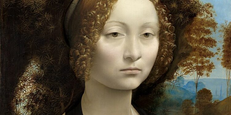 Ginevra de’ Benci një bukuri e ashpër nga Leonardo da Vinçi, peneli i një shpirti delikat