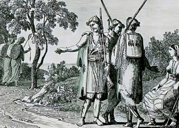 “Familje shqiptare duke udhëtuar”, përtej dy shekujve, gravurë e Antoine-Laurent Castellan (1808)