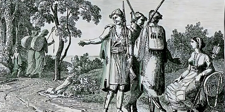 “Familje shqiptare duke udhëtuar”, përtej dy shekujve, gravurë e Antoine-Laurent Castellan (1808)